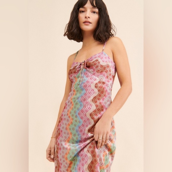 ANNA SUI Swirly Rainbow Knit Dress - Picture 10 of 16